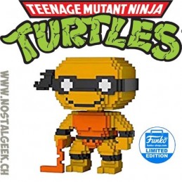 Funko Funko Pop Teenage Mutant Ninja Turtles 8-bit Michelangelo (Neon Orange) Edition Limitée