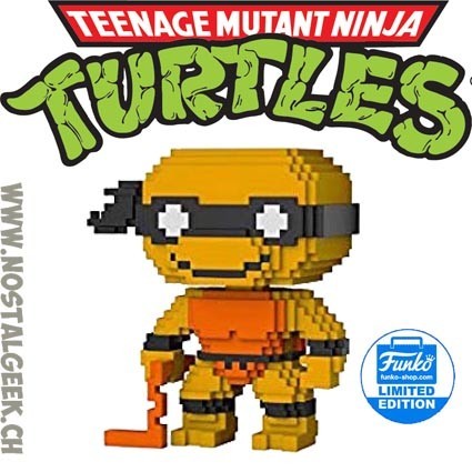 Funko Funko Pop Teenage Mutant Ninja Turtles 8-bit Michelangelo (Neon Orange) Edition Limitée