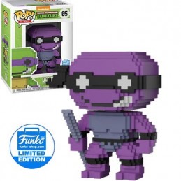 Funko Funko Pop Teenage Mutant Ninja Turtles 8-bit Donatello (Neon Purple) Edition Limitée