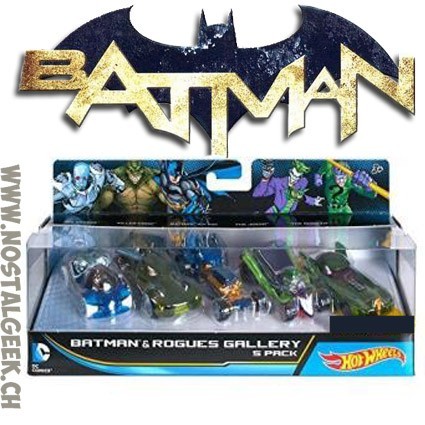 Hot Wheels DC Batman Coffret de 5 véhicules