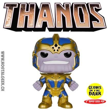 Funko Funko Pop! 15 cm Guardians Of The Galaxy Thanos Phosphorescent Edition Limitée