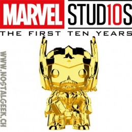 Funko Funko Pop Marvel Studio 10th Anniversary Thor (Gold Chrome) Edition Limitée