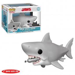 Funko Funko Pop 15 cm Films Les Dents de la Mer (Jaws) Great White Shark (with Diving Tank)