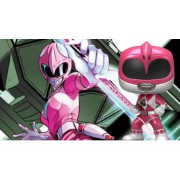 Funko Funko Pop TV Power Rangers Pink Ranger (Metallic) (Action Pose) Edition Limitée