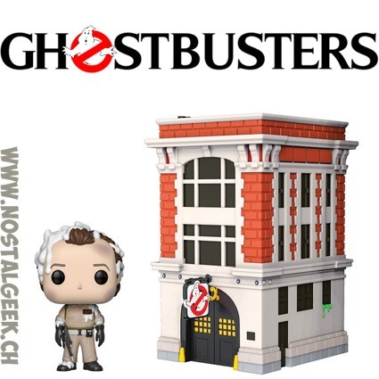 Funko Funko Pop! Town Ghostbusters Dr. Peter Venkman with Firehouse Vinyl Figure