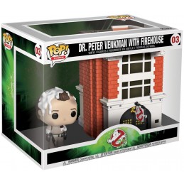 Funko Funko Pop! Town Ghostbusters Dr. Peter Venkman with Firehouse Vinyl Figure