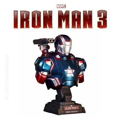 Iron Man 3 - Buste Iron Patriot 1/6 Hot Toy