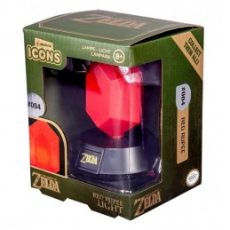 Paladone The Legend Of Zelda - Lampe 3D Rupee Rouge 10cm