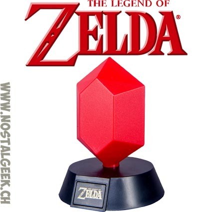 Paladone The Legend Of Zelda - Lampe 3D Rupee Rouge 10cm