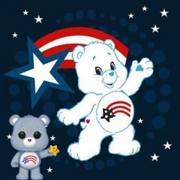 Funko Funko Pop Animation Care Bear (Bisounours) America Cares Bear Translucent Edition Limitée
