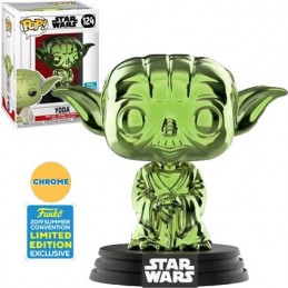 Funko Funko Pop SDCC 2019 Star Wars Yoda (Green Chrome) Edition Limitée