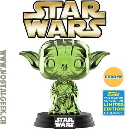 Funko Funko Pop SDCC 2019 Star Wars Yoda (Green Chrome) Exclusive Vinyl Figure