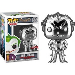 Funko Funko Pop Games Batman Arkham Asylum The Joker Silver Chrome Vinyl Figure