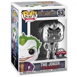 Funko Funko Pop Games Batman Arkham Asylum The Joker Silver Chrome Edition Limitée