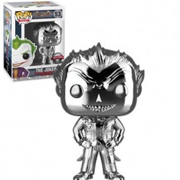 Funko Funko Pop Games Batman Arkham Asylum The Joker Silver Chrome Edition Limitée