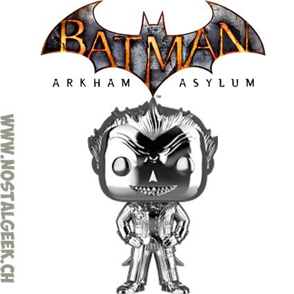 Funko Funko Pop Games Batman Arkham Asylum The Joker Silver Chrome Vinyl Figure