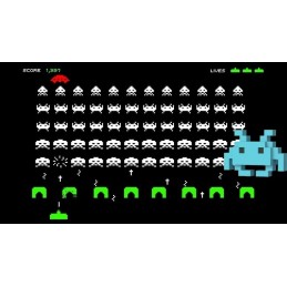 Funko Funko Pop Games Space Invaders 8 Bit Medium Invader (Blue) Vaulted Edition Limitée