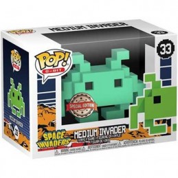 Funko Funko Pop Games Space Invaders 8 Bit Medium Invader (Teal) Vaulted Edition Limitée