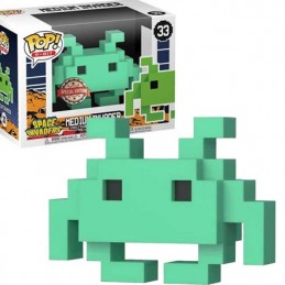 Funko Funko Pop Games Space Invaders 8 Bit Medium Invader (Teal) Vaulted Edition Limitée