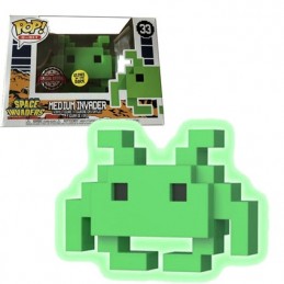 Funko Funko Pop Games Space Invaders 8 Bit Medium Invader GITD Exclusive Vaulted Vinyl Figure