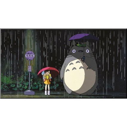 Semic Mon voisin Totoro Tableau Bois Bus Stop