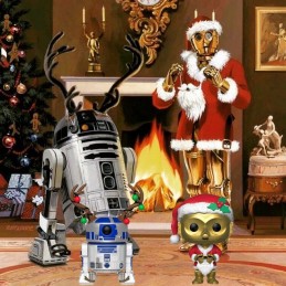 Funko Pack Funko Pop Star Wars Holiday C-3PO as Santa et R2-D2 (Reindeer)