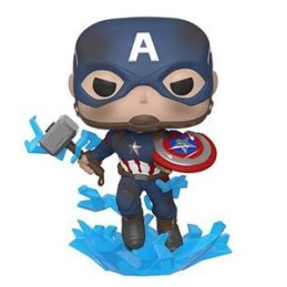 Funko Funko Pop N°573 Marvel Avengers Endgame Captain America (with Electrified Mjolnir and Broken Shield)