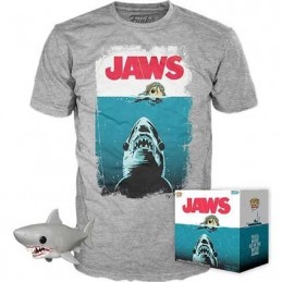 Funko Funko Pop et T-shirt - Jaws- Les Dents de la mer Night Swim Edition Limitée - Taille L