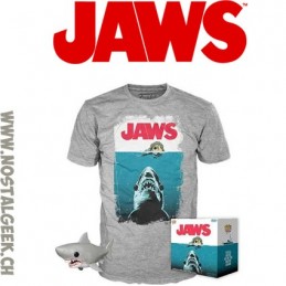 Funko Funko Pop et T-shirt - Jaws- Les Dents de la mer Night Swim Edition Limitée - Taille L