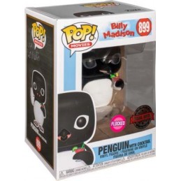 Funko Funko Pop Movies Billy Madison Penguin with Cocktail (Flocked) Edition Limitée