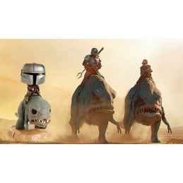 Funko Pop N°358 Rides 15 cm Star Wars The Mandalorian on Blurrg Vaulted Vinyl Figure