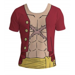 One Piece T-shirt Tenue Luffy New World (L)