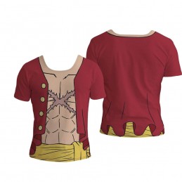 One Piece T-shirt Tenue Luffy New World (L)