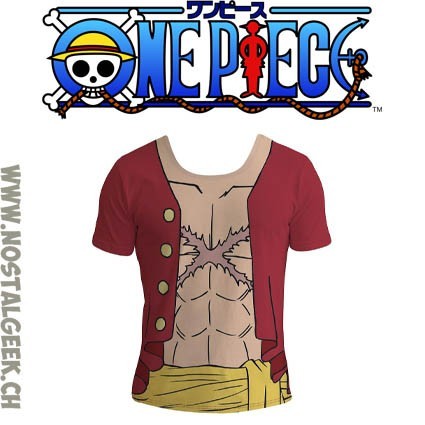 One Piece T-shirt Tenue Luffy New World (L)