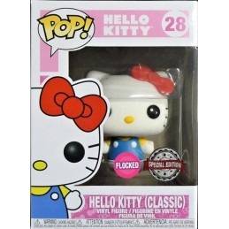 Funko Pop N°28 Sanrio Hello Kitty (Classic) Flocked Edition Limitée