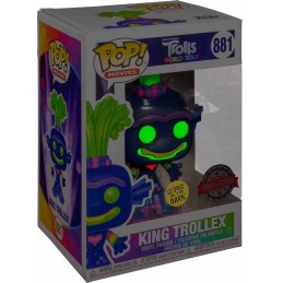 Funko Funko Pop Movies Trolls King Trollex Phosphorescent Edition Limitée