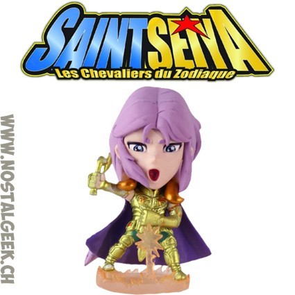 Charazo Saint Seiya Mu The Aries Saint Mini Big Head Figure Closed Eyes