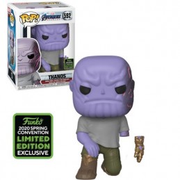 Funko Funko Pop Marvel ECCC 2020 Avengers Endgame Thanos with magnetic hand Edition Limitée