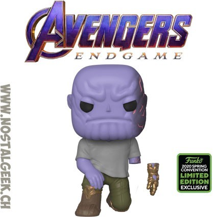 Funko Funko Pop Marvel ECCC 2020 Avengers Endgame Thanos with magnetic hand Edition Limitée