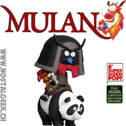 Funko Funko Pop Disney ECCC 2020 Mulan Mushu Riding Panda Edition Limitée