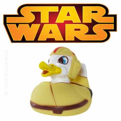 Star Wars Canard en caoutchouc avec LED Luke Pondwalker