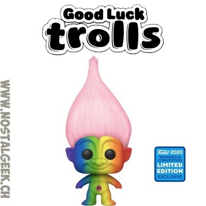 Funko Funko Pop Wondercon 2020 Good Luck Trolls - Rainbow Troll Exclusive Vinyl Figure
