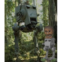 Funko Funko Pop Star Wars The last Jedi Chewbacca in AT-ST Vaulted