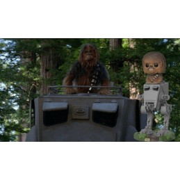 Funko Pop Star Wars The last Jedi Chewbacca in AT-ST Vaulted