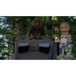 Funko Funko Pop Star Wars The last Jedi Chewbacca in AT-ST Vaulted