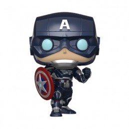 Funko Funko Pop Games Marvel Captain America (Avengers Game) Phosphorescent Edition Limitée