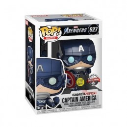 Funko Funko Pop Games Marvel Captain America (Avengers Game) GITD Vinyl Figure
