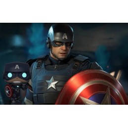 Funko Funko Pop Games Marvel Captain America (Avengers Game) Phosphorescent Edition Limitée