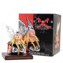 Marvel Earth X Thor Goddess of Thunder Buste en Résine boîte abîmée