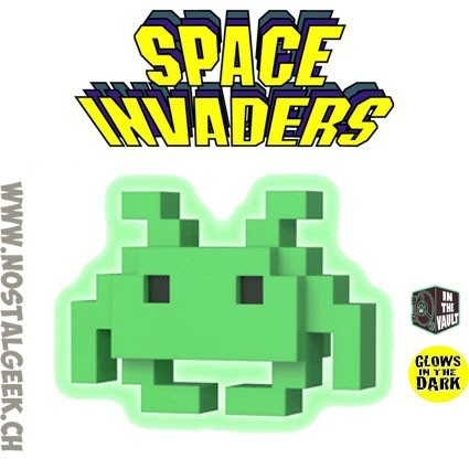 Funko Funko Pop Games Space Invaders 8 Bit Medium Invader Phosphorescent Vaulted Edition Limitée Funko Funko Pop Games Space Invaders 8 Bit Medium Invader Phosphorescent Vaulted Edition Limitée